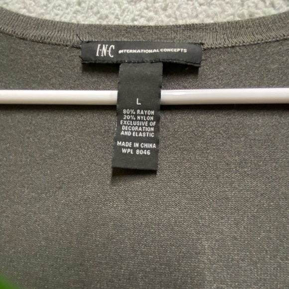 INC Cardigan Womens Large Gray Long Sleeve Button Up Sweater - Picture 2 of 9